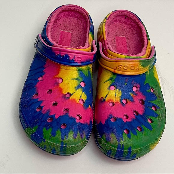 Crocs Sandals Unisex Tye and Die multicolor US M 10 W12 - Picture 1 of 12
